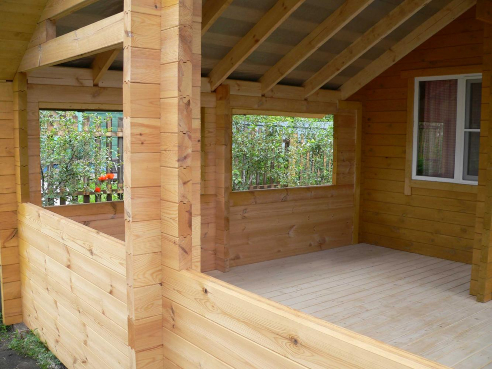 Терраса брус