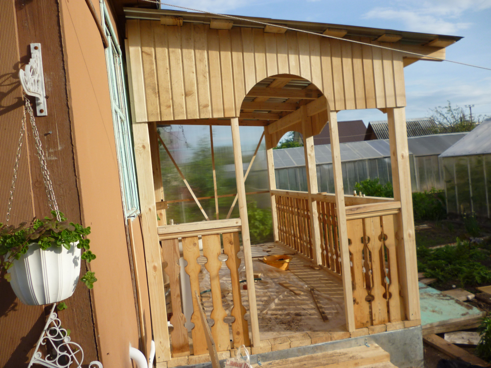 Веранда на даче своими руками