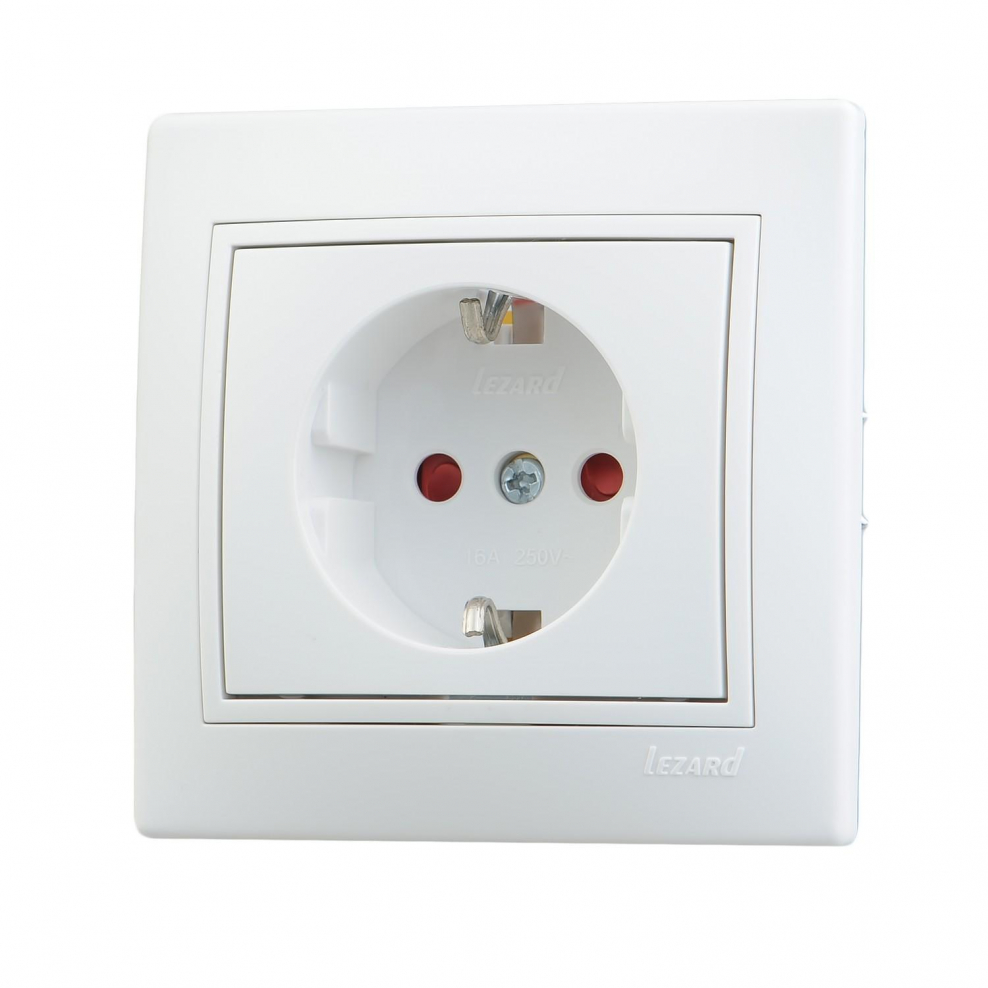 Mira розетка без заземления белая (701-0202-121)