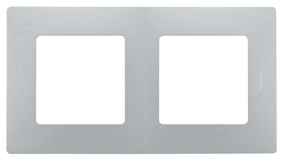 Etika рамка 2 поста алюминий (672552)