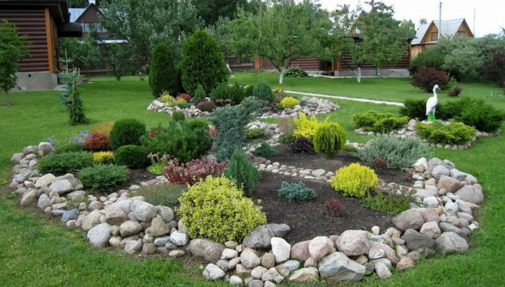 Рокарий с альпийской горкой