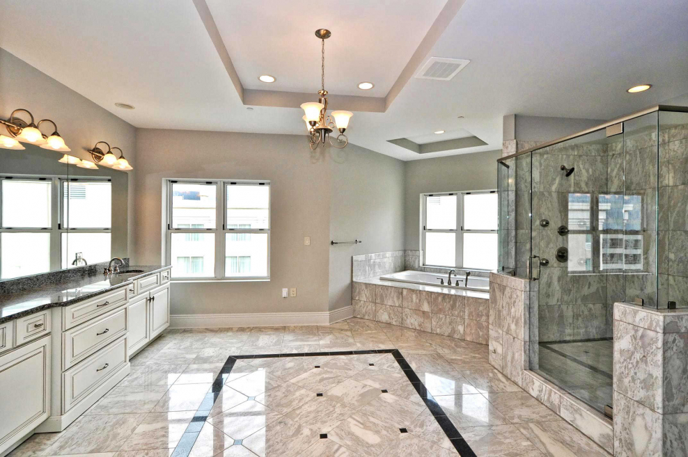 Кухня под мраморный пол