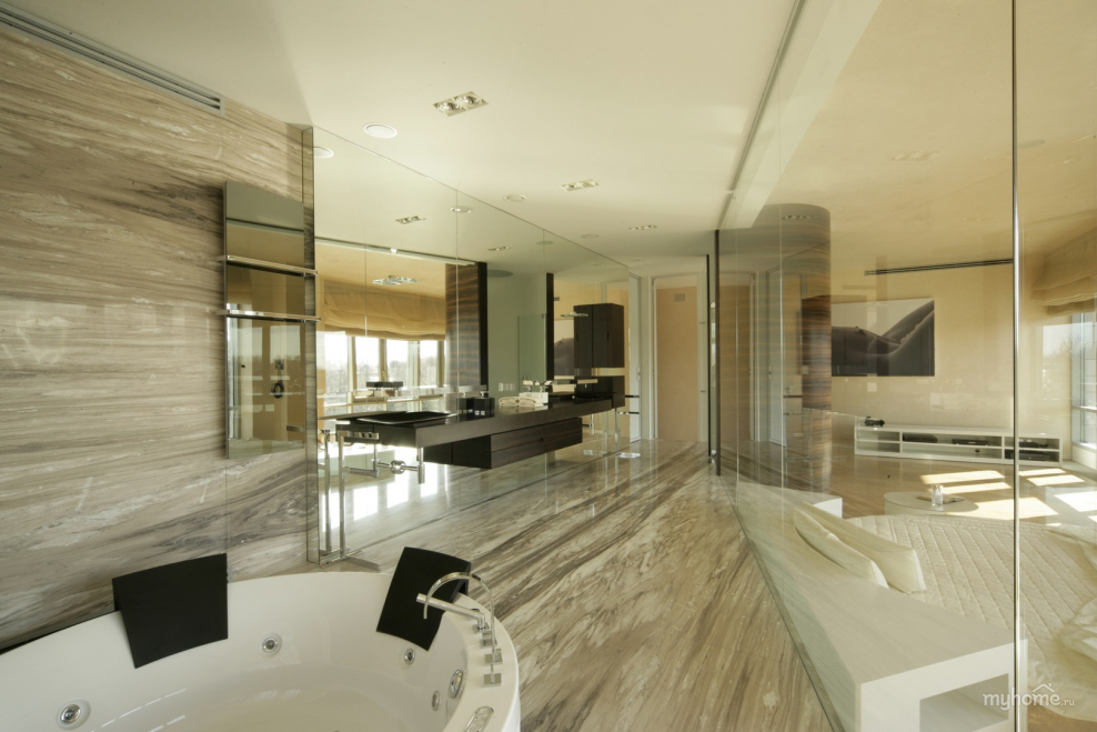 Квартира в современном стиле мрамор