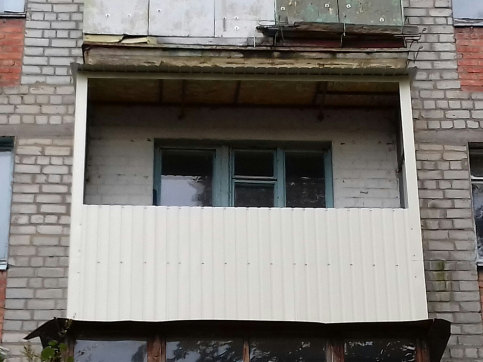 Отделка парапета балкона изнутри