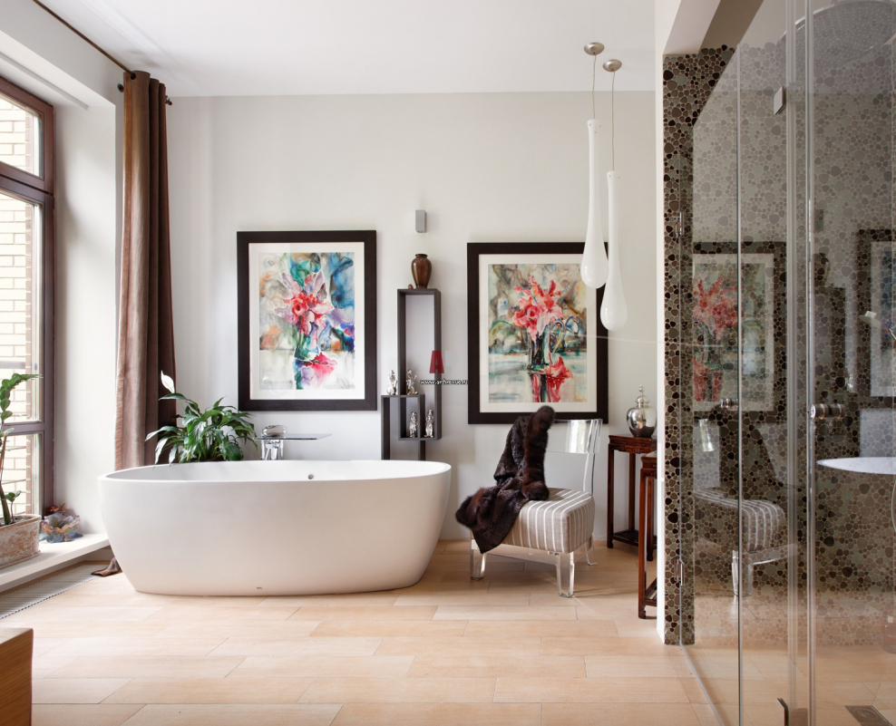 Ванная комната в стиле Фьюжн