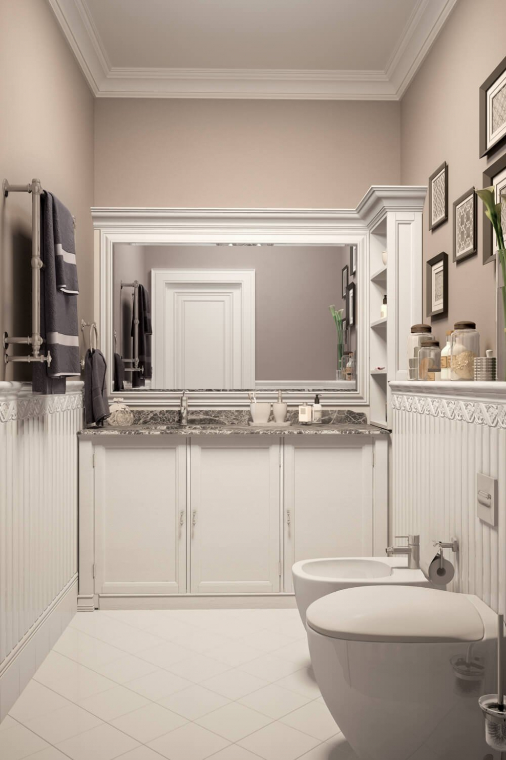 Туалет в американском стиле