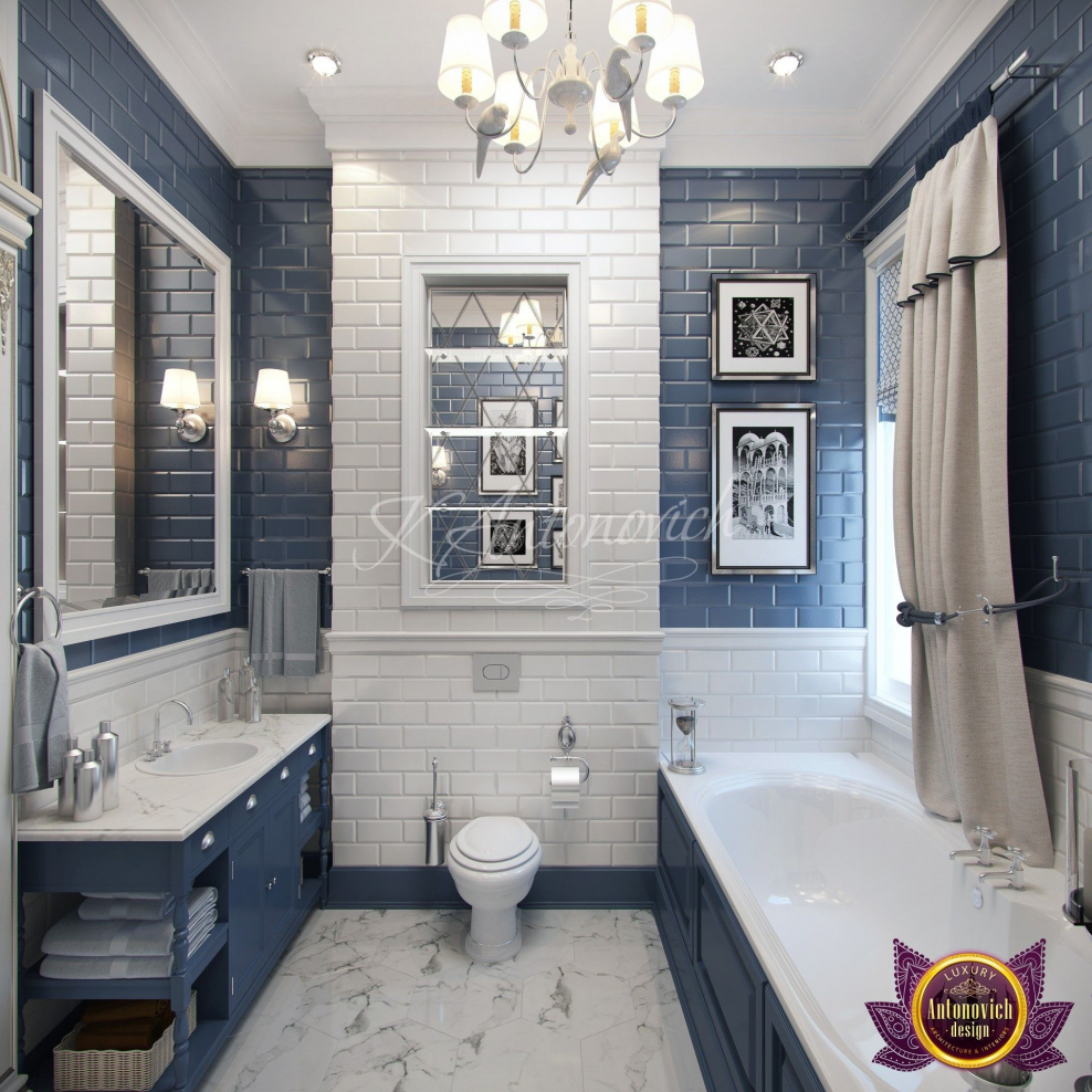 Санузел в американском стиле