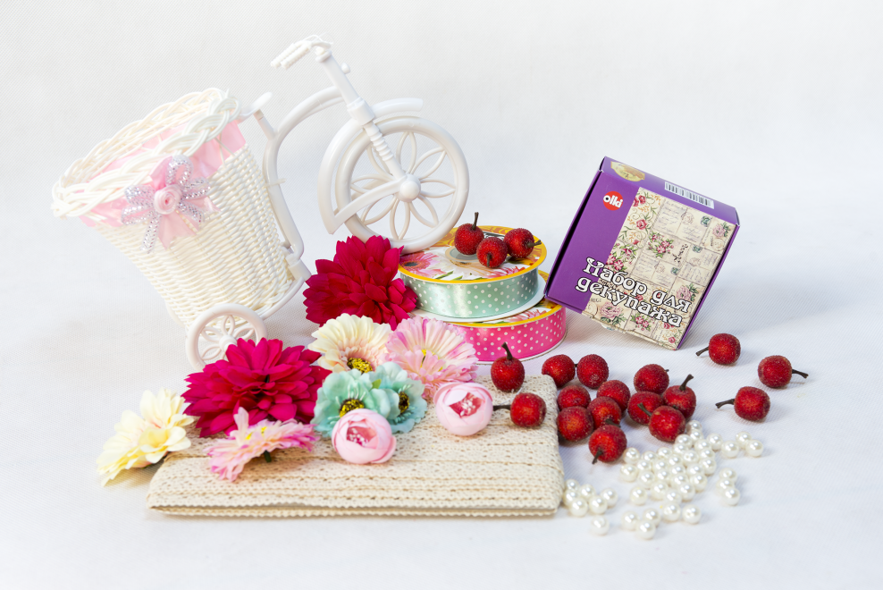 Пряжа в корзинке