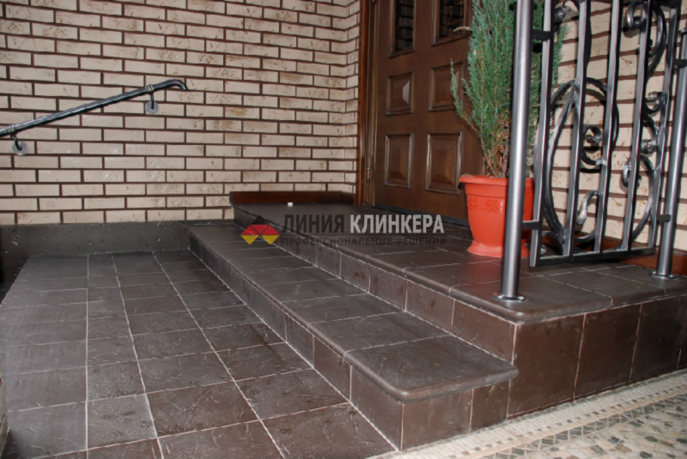 Клинкерные ступени для улицы Antik Mangan (310х335х10 мм.), ABC Klinkergruppe