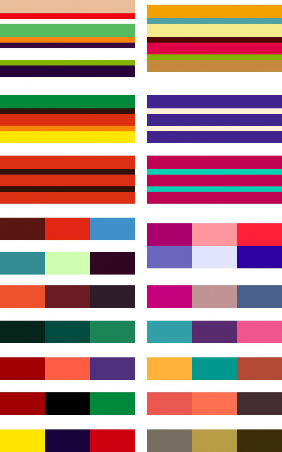 Самые удачные сочетания цветов