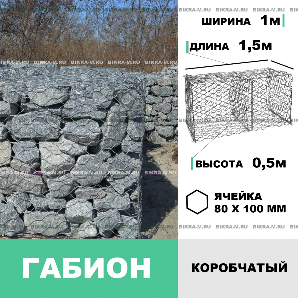 Габионы габариты 380 мм