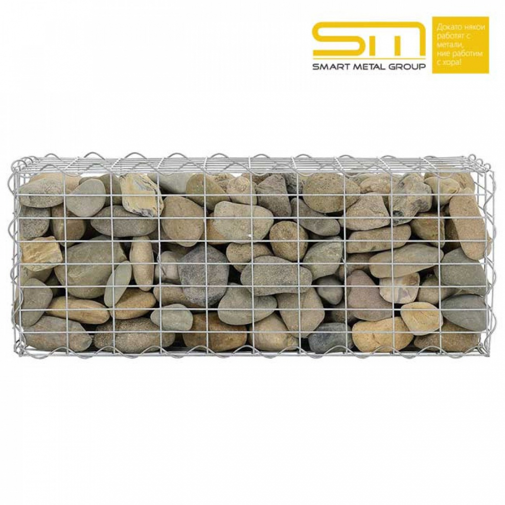 Забор сетка с камнями