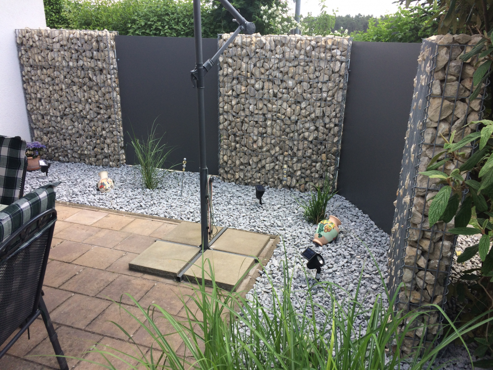 Габионы с дровами