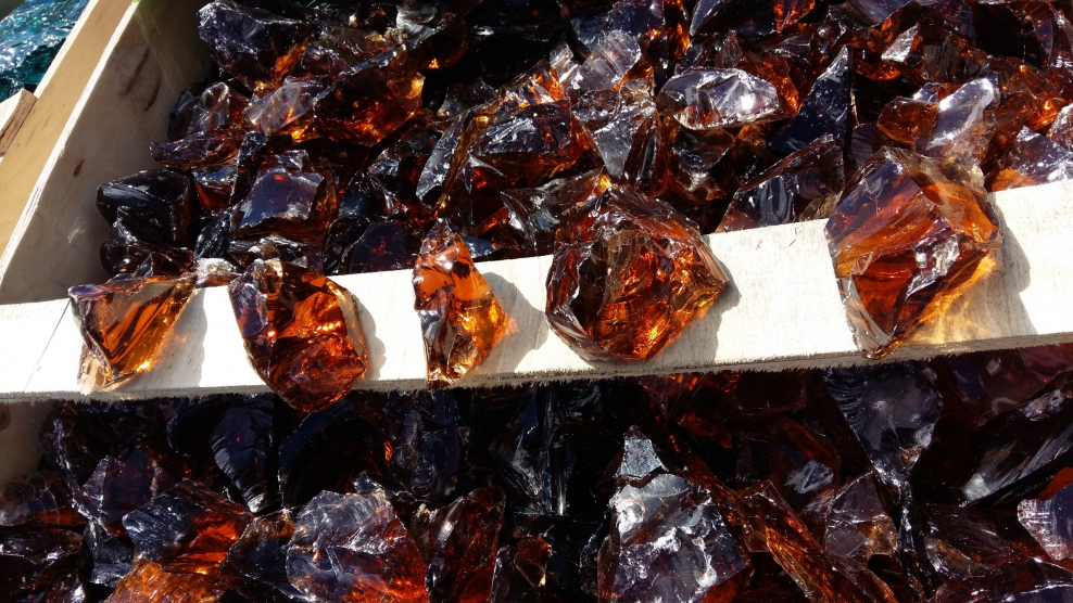 Кусковое стекло