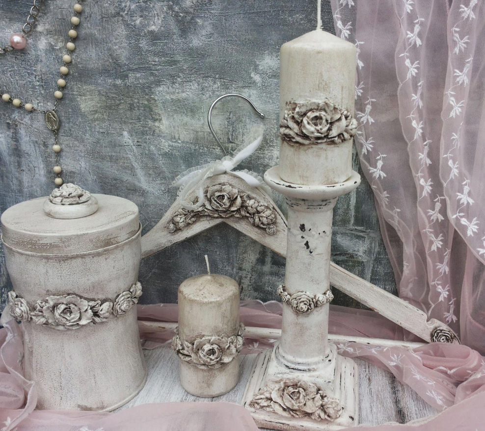 Подсвечники шебби Шик Винтаж