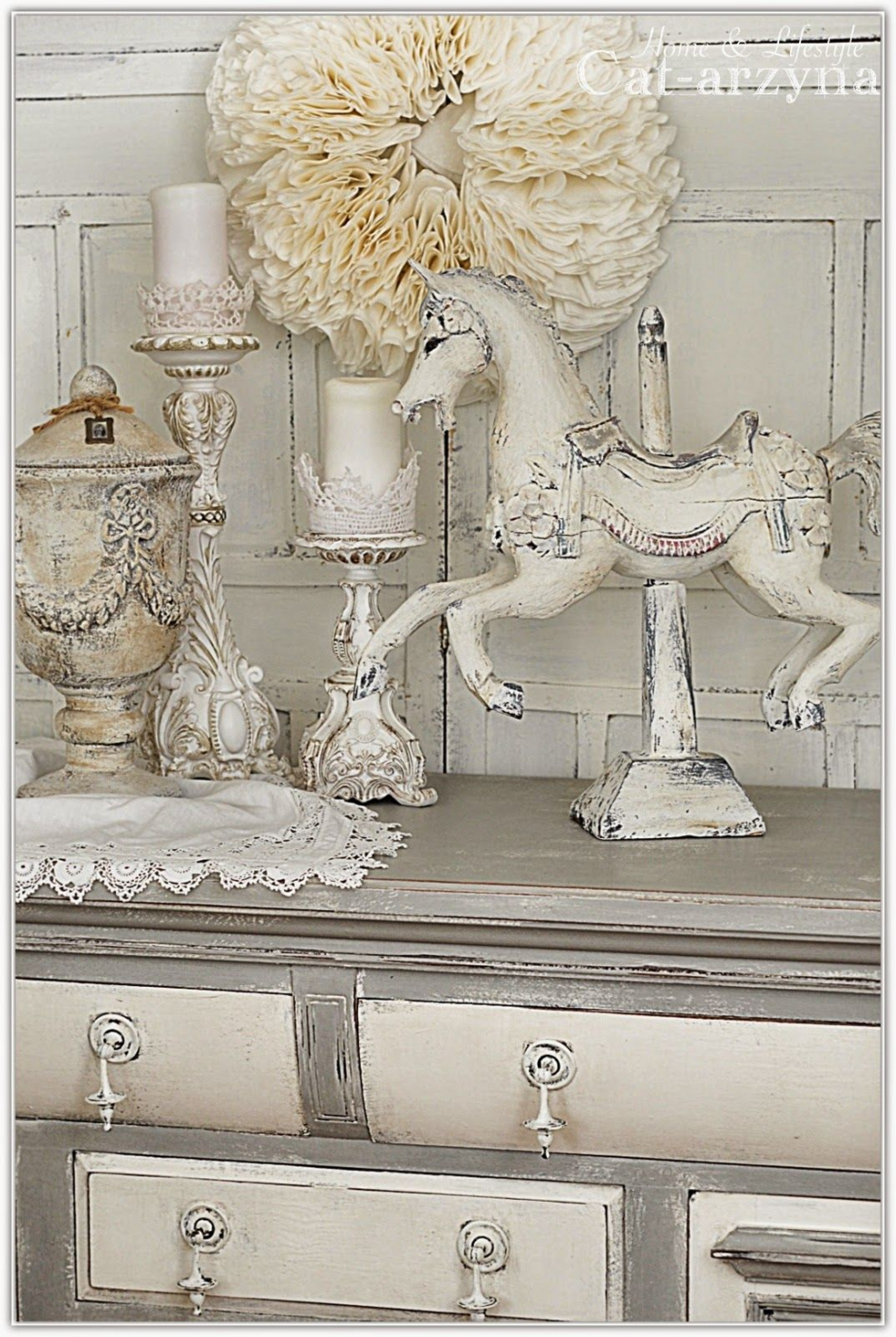 Овечка в стиле шебби Шик