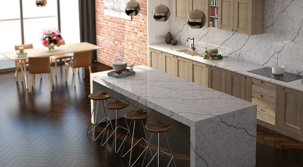 Столешница под мрамор Калакатта