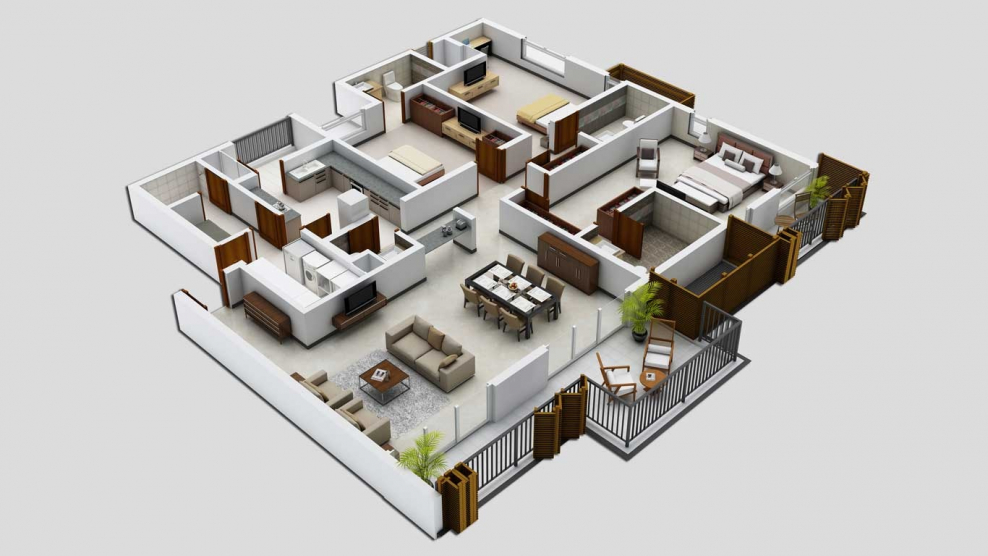 Floorplan 3d проекты