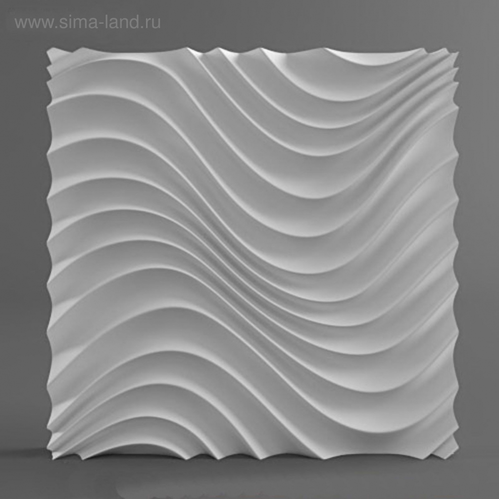 Гипсовые 3d панели 500х500 "3d6" Arabesco