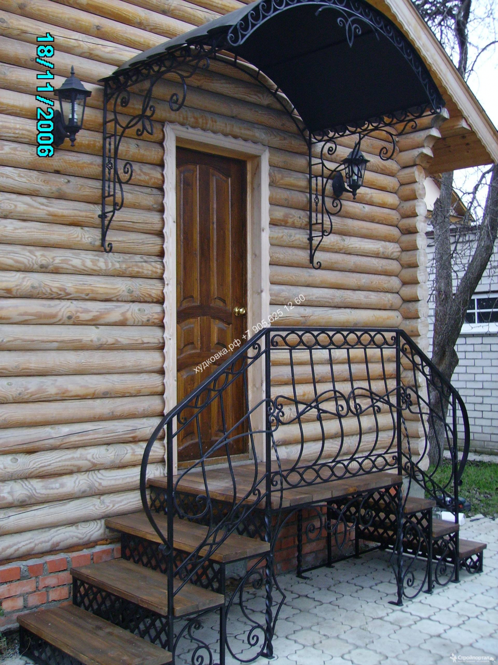 Кованое ограждение крыльца
