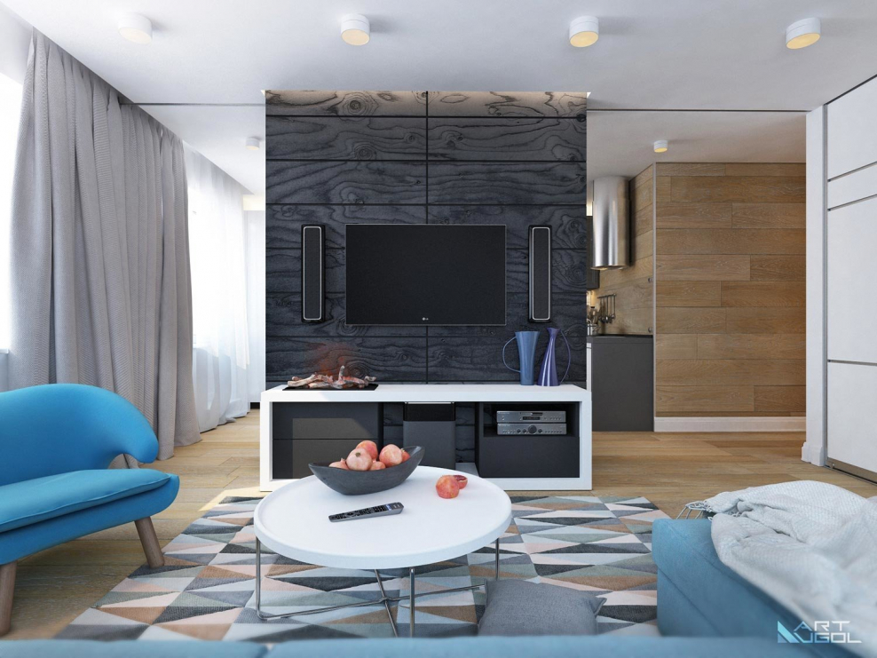 Кухня-гостиная в современном стиле