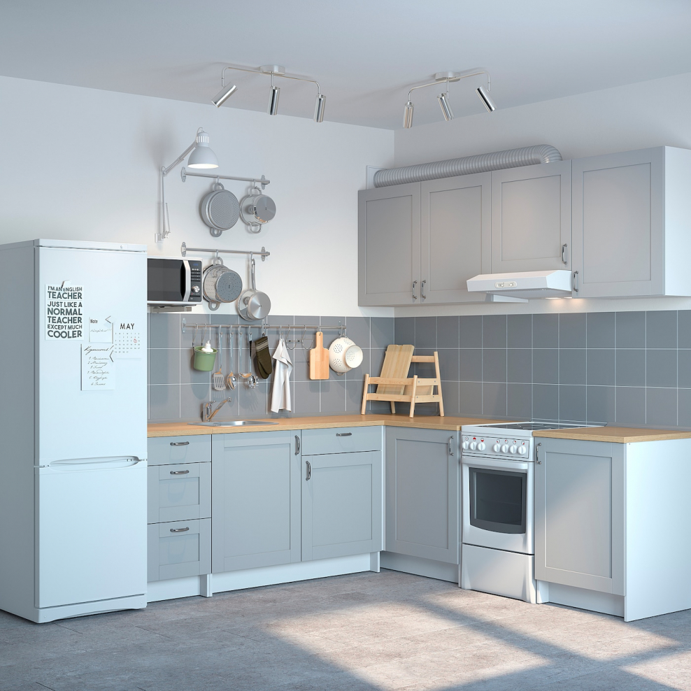 КНОКСХУЛЬТ белый глянец в интерьере