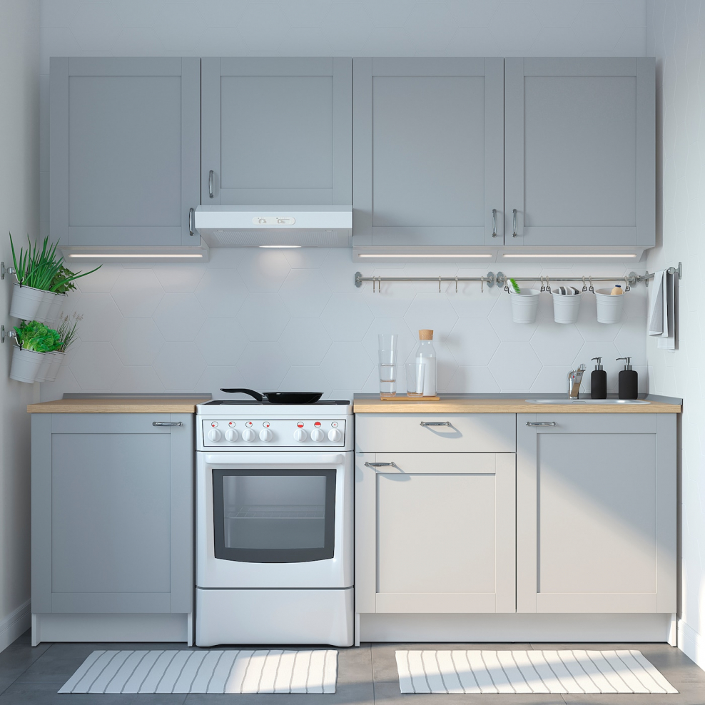 Кухня икеа КНОКСХУЛЬТ белая