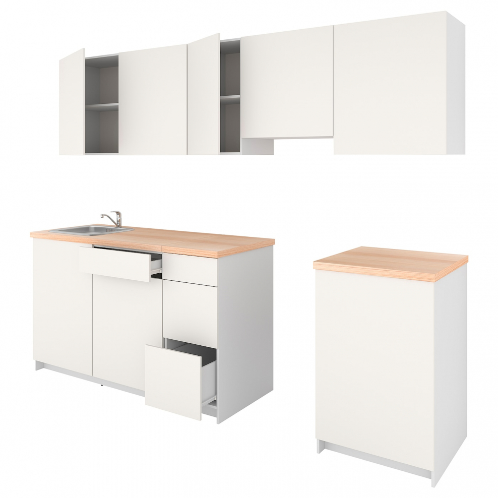 Кухня КНОКСХУЛЬТ икеа серая в студий