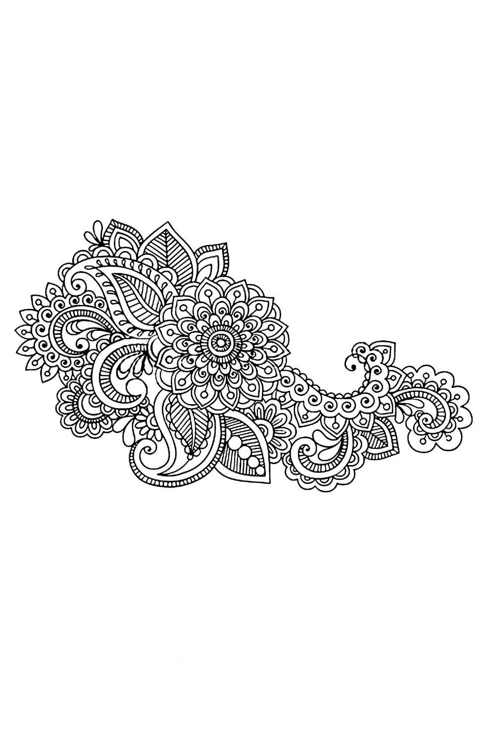 Турецкий огурец узор