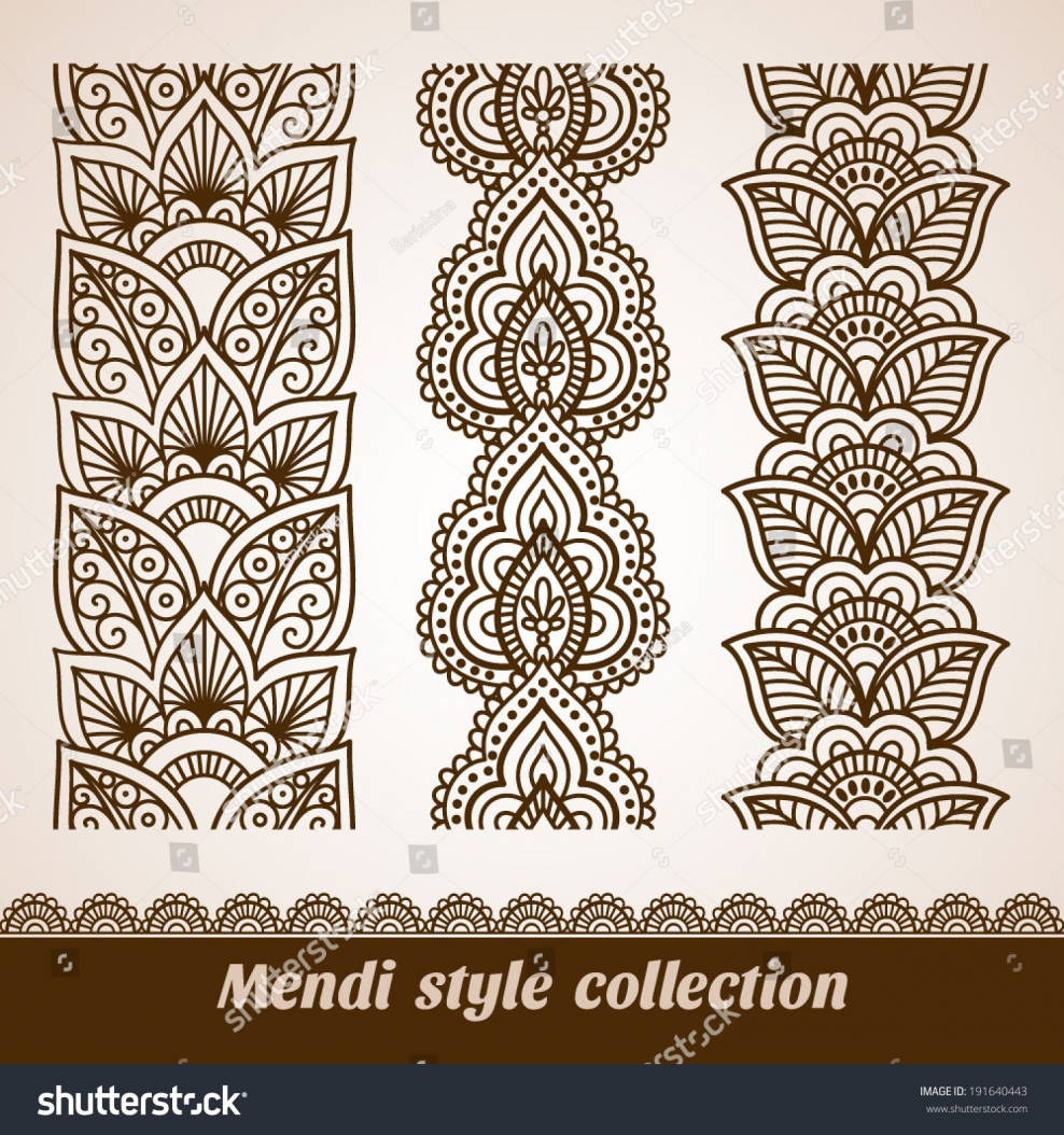 Узоры в стиле мехенди