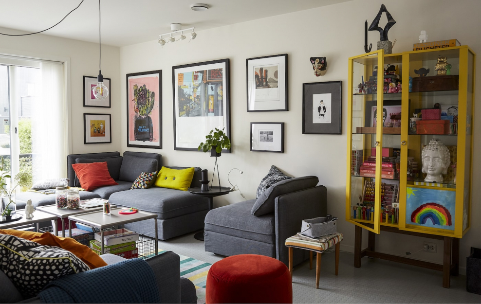 Икеа интерьер гостиной