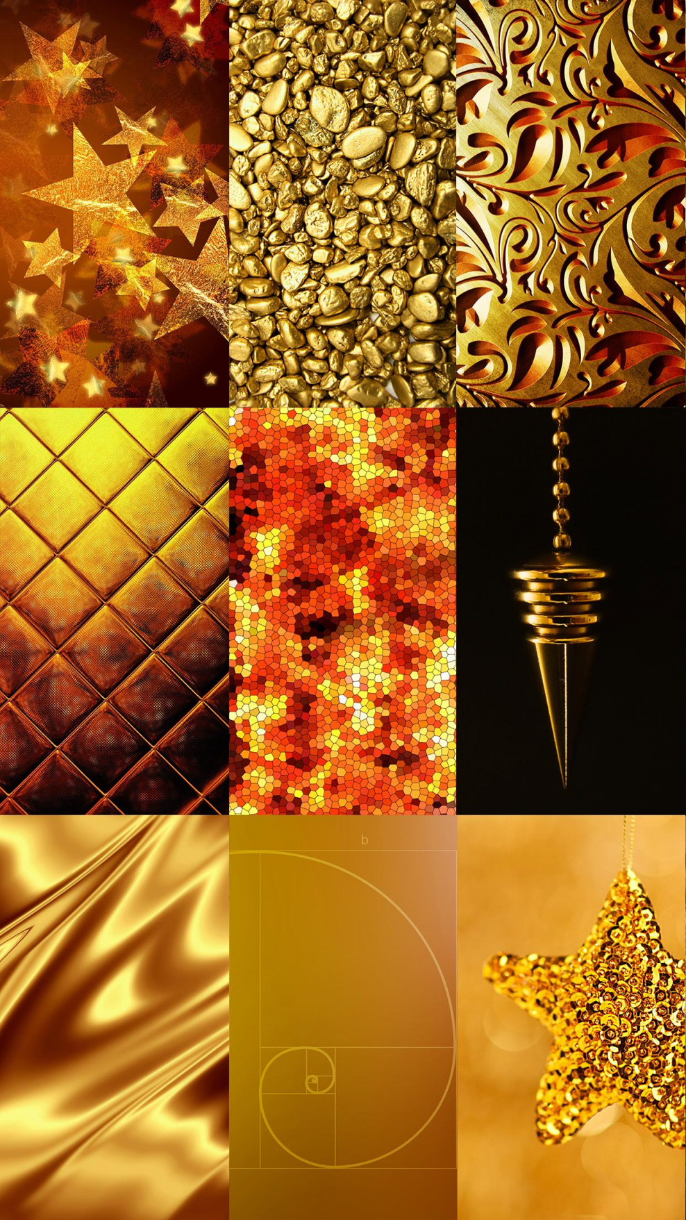 Золото на экран телефона