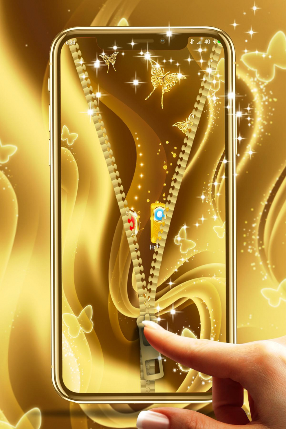 Золотые блестки