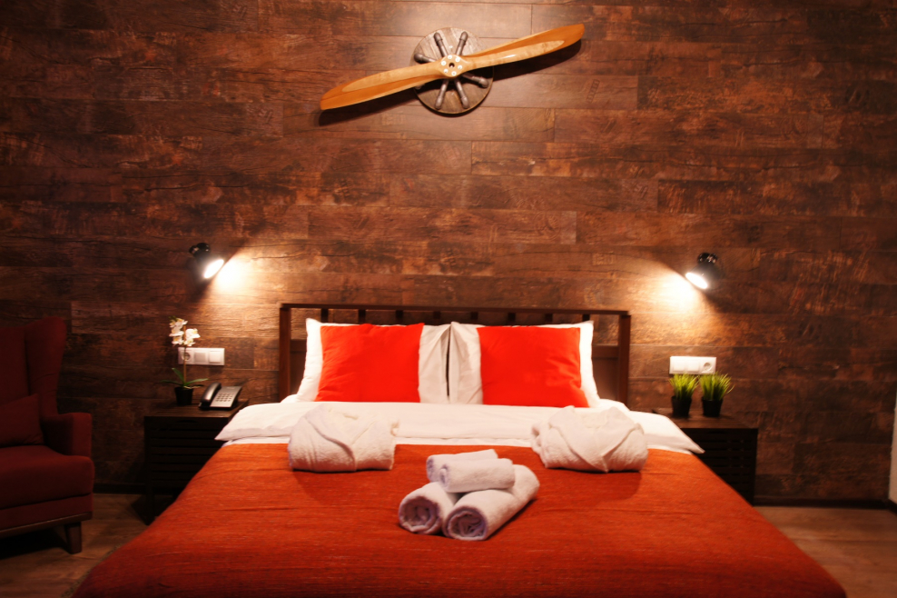 Гостиничный интерьер лофт