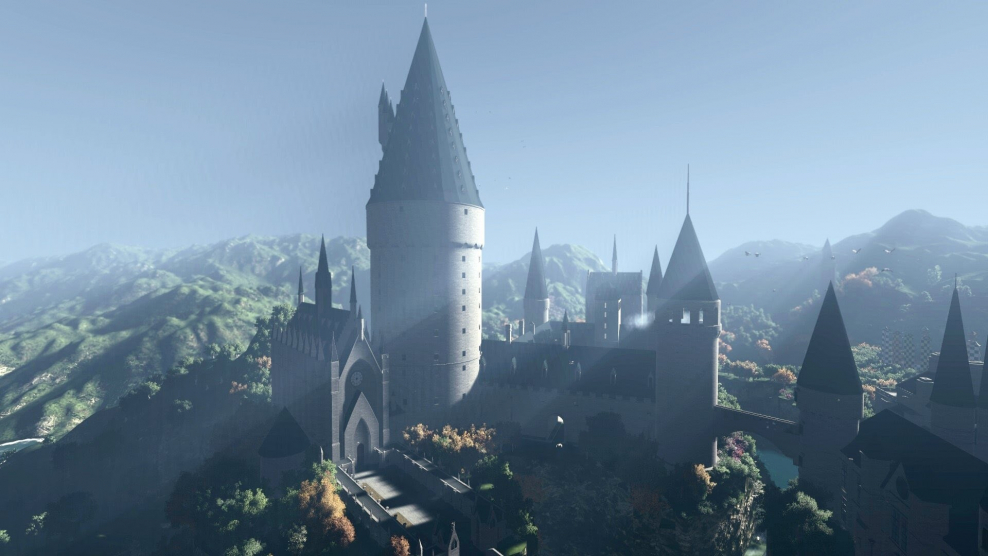 Хогвартс вид сверху