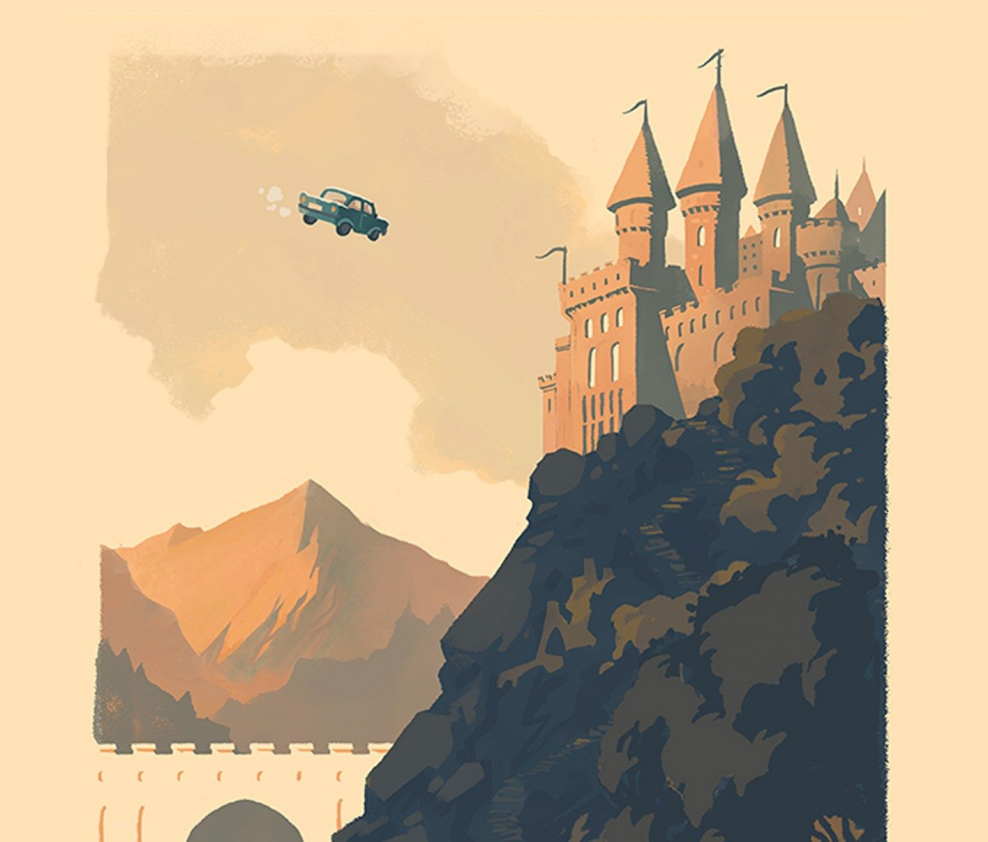 Хогвартс в иллюстраторе