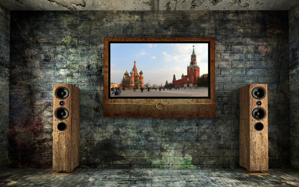 Колонка старого телевизора