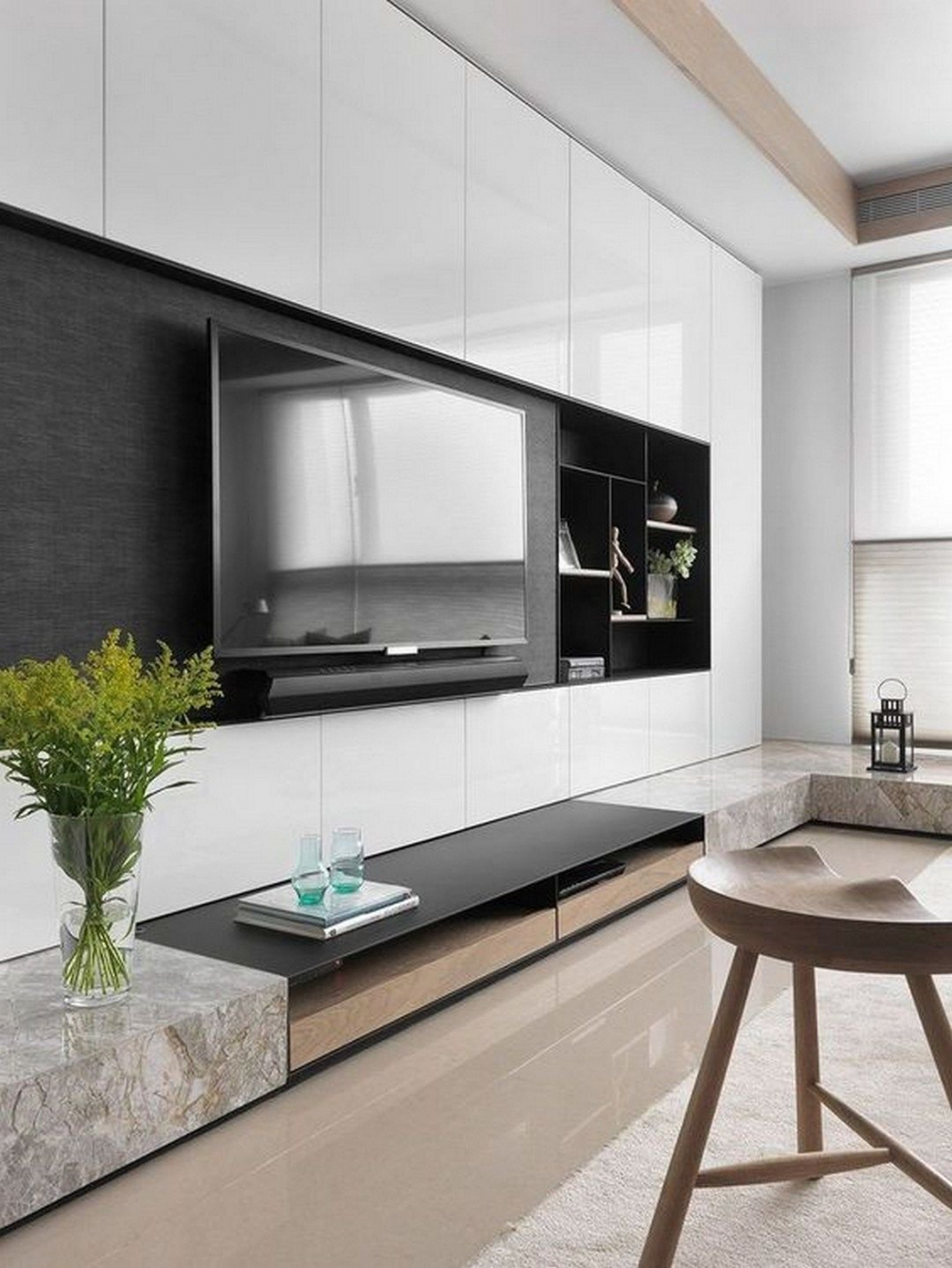 Кухня-гостиная 20 кв.м Неоклассика