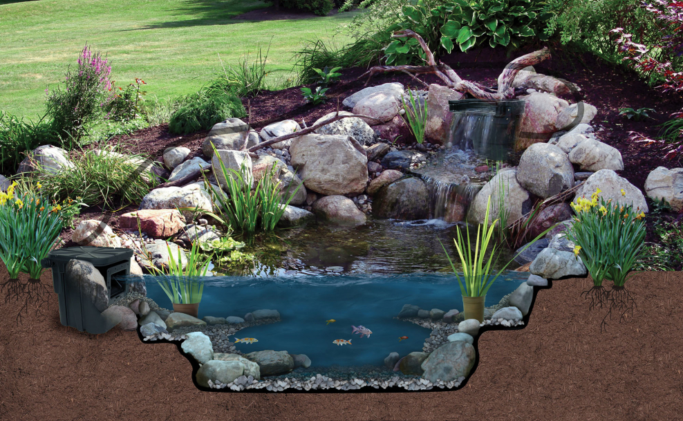 Ландшафтный рокарий Каскад ручьев