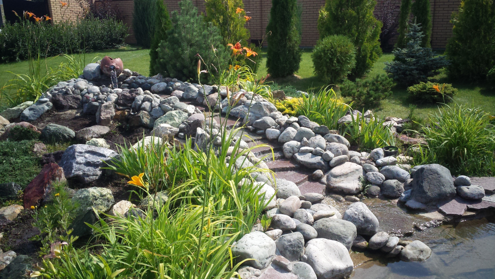 Ландшафтный рокарий Каскад ручьев