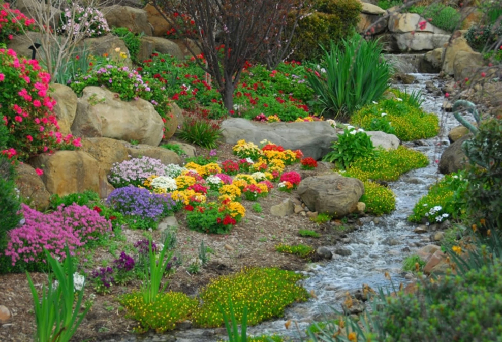 Альпинарий горный ручей