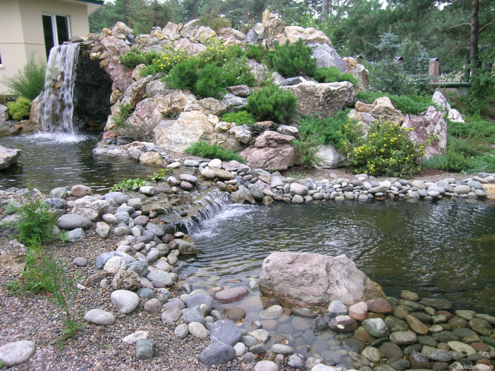 Альпийская горка + сад камней + пруд