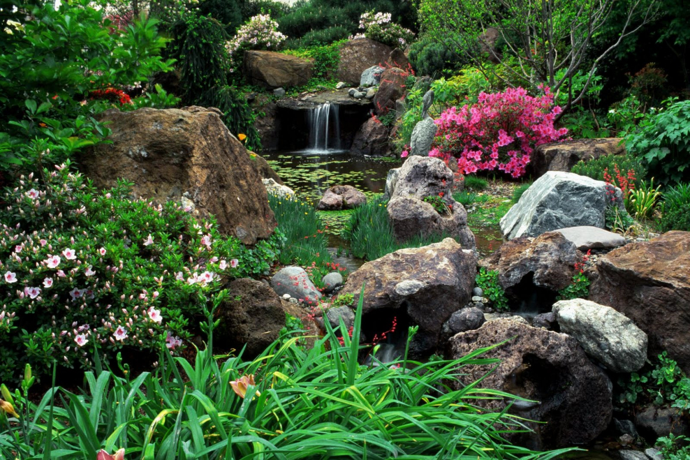 Ландшафтный рокарий Каскад ручьев