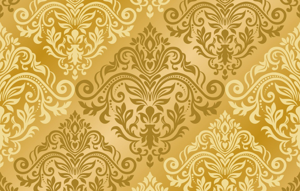 Золотой фон с узорами