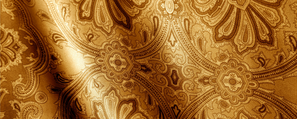 Атласная ткань с орнаментом фон