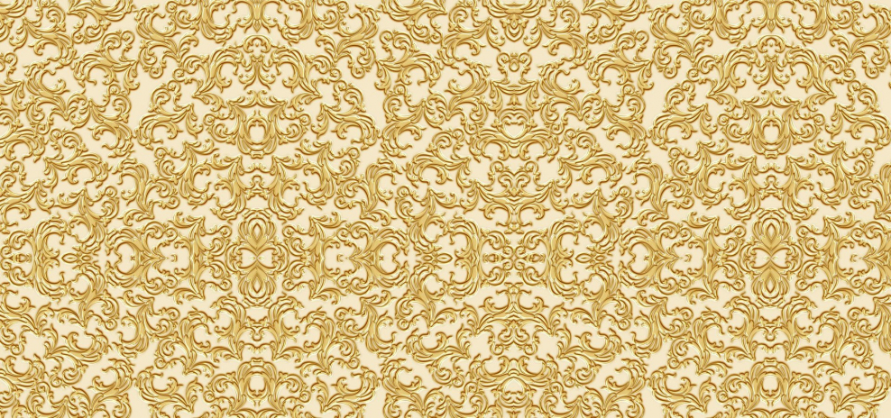 Обои беж с золотом