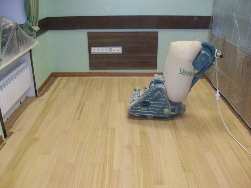 Циклевка Крашеного деревянного пола