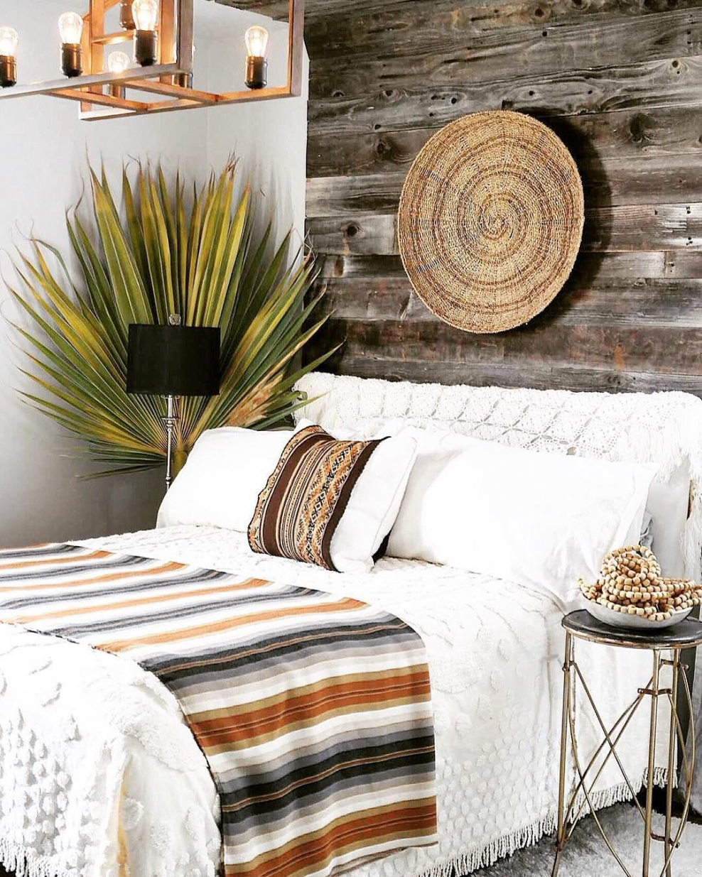 Эко этно стиль в спальне