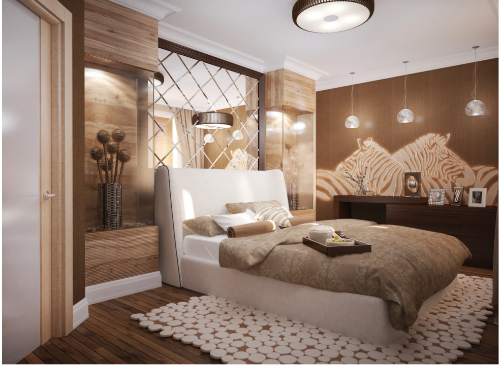 Спальня в африканском стиле