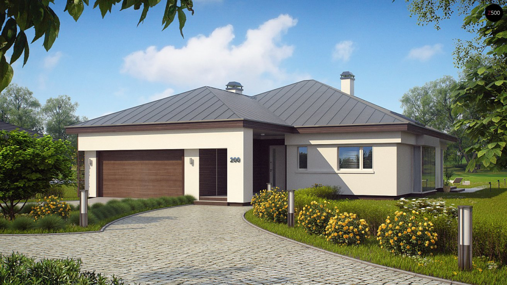 Одноэтажный дом z200